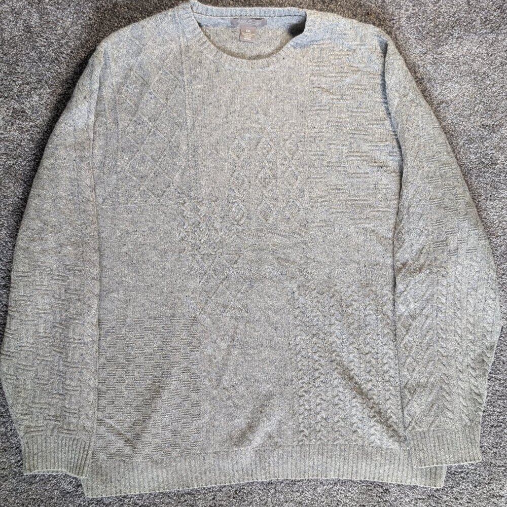 Daniel Crémieux Signature Merino Wool Cable Knit Sweater, XXL • Pristine, Unworn